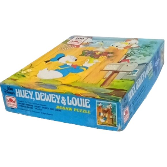 Vintage 1983 Walt Disney Donald Duck Huey, Dewey &‎ Louie Nephews Jigsaw Puzzle - Picture 2 of 4